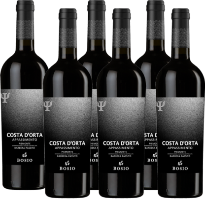 6 x 0,75L - 1 kast veini - Costa D'Orta, Piemonte DOC, Barbera Appassimento 2022' 75 cl 13% vol