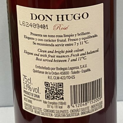Don Hugo, Rosé, VdT Castilla 75cl 13%vol - Image 2