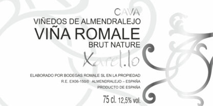 Bodegas Romale Cava DO Vina Romale Xarel.lo brut nature 75 cl 12% vol - Image 2