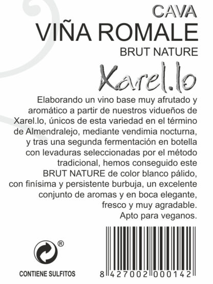 Bodegas Romale Cava DO Vina Romale Xarel.lo brut nature 75 cl 12% vol - Image 3