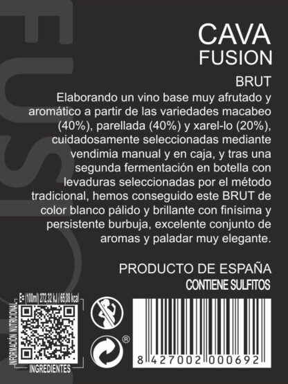 Bodegas Romale Cava DO Fusion brut 75cl 12%vol - Image 3