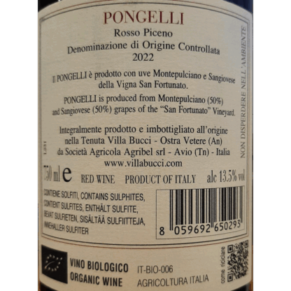 Tenuta Pongelli Rosso Piceno DOC 2022' 75cL 13,5% vol - Image 2