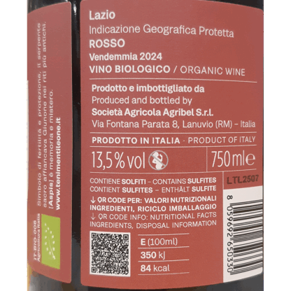 Tenimenti Leone Aspis Rosso Bio Lazio IGP  2024' 75cL 14%vol - Image 3
