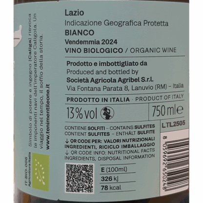 Tenimenti Leone Caliga Bianco Lazio IGP  2024' 75cL 13%vol - Image 3