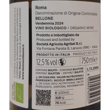 Tenimenti Leone Vulc Num Roma DOC  2024' 75cL 12,5% vol - Image 3